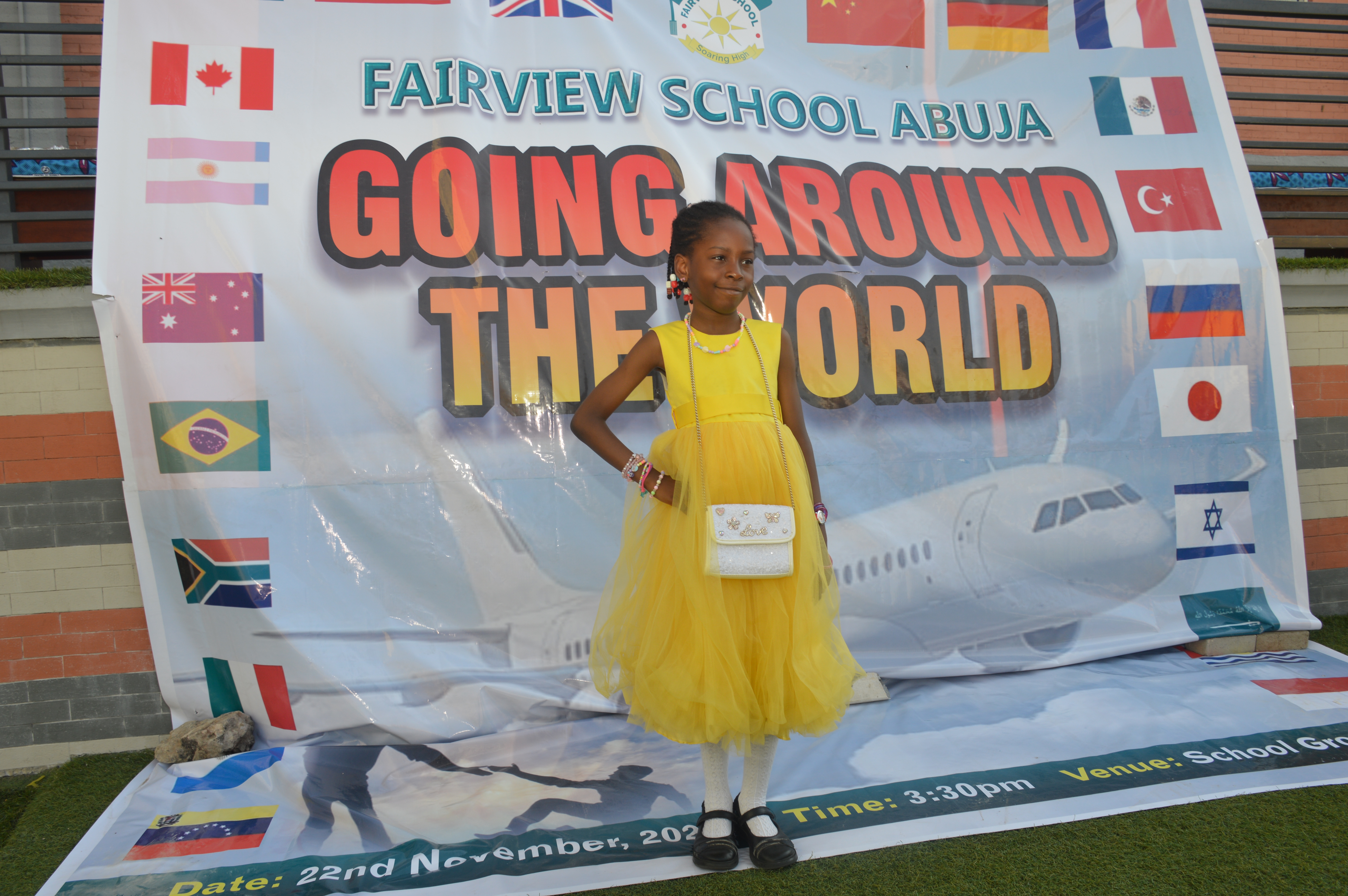 International backdrop